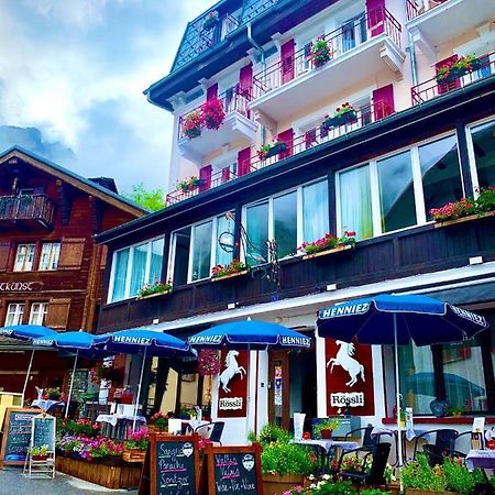 Weisses Roessli Leukerbad Exterior foto