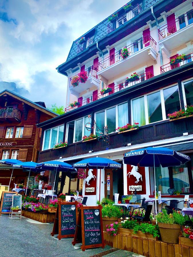 Weisses Roessli Leukerbad Exterior foto